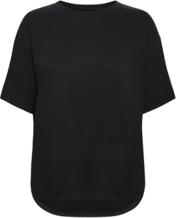 T-Shirt With Lenzing™ Ecovero™ T-shirts & Tops Short-sleeved Grå Esprit Casual*Betinget Tilbud
