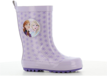 Frozen Rainboots Shoes Rubberboots High Rubberboots Unlined Rubberboots Lilla Frost*Betinget Tilbud