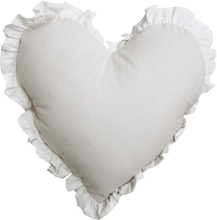 Poduszka dekoracyjna Chantal Heart Light Dove Ivory 40x40 cm