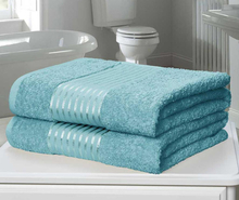 Zestaw 2 ręczników kąpielowych Windsor Turquoise 90x140 cm