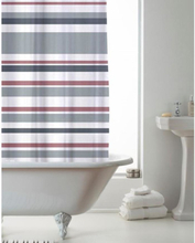Zasłona prysznicowa Ace Stripe Pink Grey 180x180 cm