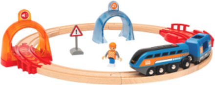 Brio®World Smart Tech Sound Sirkelsett Med Magiske Tunneler Toys Toy Cars & Vehicles Toy Vehicles Train Accessories Multi/mønstret BRIO*Betinget Tilbud