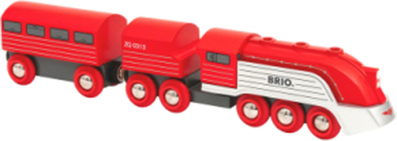 Brio®World Strømlinjeformede Tog Toys Toy Cars & Vehicles Toy Vehicles Trains Rød BRIO*Betinget Tilbud