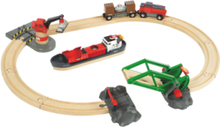 Brio 33061 Togbane, Havnesæt Toys Toy Cars & Vehicles Toy Vehicles Boats Multi/patterned BRIO
