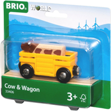 Brio®World Kvegvogn Toys Toy Cars & Vehicles Toy Vehicles Trains Gul BRIO*Betinget Tilbud