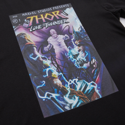 Marvel Thor - Love and Thunder Gorr Comic Unisex T-Shirt - Black - 4XL