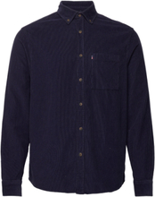 August Cord Shirt Skjorte Uformell Marineblå Lexington Clothing*Betinget Tilbud