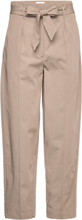 Hailey Tie 793 Bottoms Trousers Straight Leg Beige FIVEUNITS
