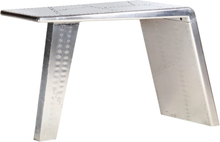 vidaXL Aviator skrivebord sølv 112x50x76 cm metall