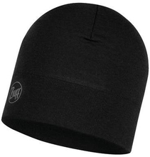 Buff Midweight Merino Hat Solid Black