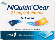 NiQuitin Clear depotplåster 21 mg 14 st