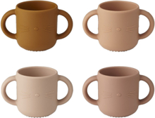 Gene Cup 4-Pack Home Meal Time Cups & Mugs Cups Pink Liewood