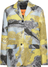 Pezz, 1852 Elevated Woven Jaquard Outerwear Jackets Light-summer Jacket Yellow STINE GOYA