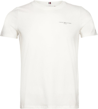 1985 Reg Mini Corp Logo C-Nk Ss T-shirts & Tops Short-sleeved Hvit Tommy Hilfiger*Betinget Tilbud