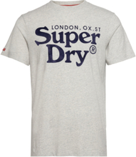 Venue Classic Logo T Shirt Tops T-Kortærmet Skjorte Grey Superdry