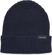 Classic Cotton Rib Beanie Accessories Headwear Beanies Marineblå Calvin Klein*Betinget Tilbud