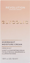 Revolution Skincare Glycolic Acid Glow Overnight Cream Beauty WOMEN Skin Care Face Night Cream Nude Revolution Skincare*Betinget Tilbud