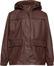 Rainwear Jacket Outerwear Rainwear Jackets Brun Müsli By Green Cotton*Betinget Tilbud