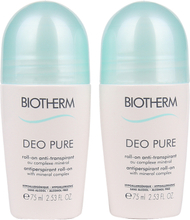 Biotherm Deo Pure Duo 2 x Antiperspirant Roll-On 75ml
