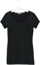 Black Oroblu Perfect Line Cashmere T-skjorte Genser
