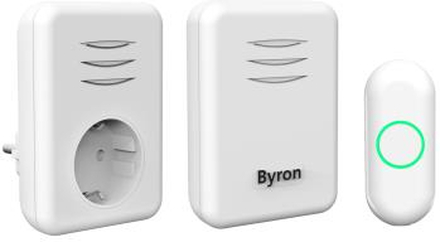Byron: Trådlös dörrklocka Plug-in och portabel
