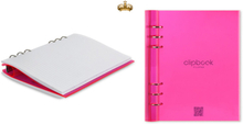 Filofax clipbook a5 clipbook - gummi pink