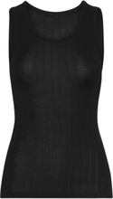 Chantelle Wool/Silk Tanktop Tops T-shirts & Tops Sleeveless Black CHANTELLE