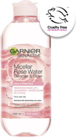 Micellar Rose Water Cleanse & Glow Tired & Dull Skin Ansigtsrens T R Nude Garnier