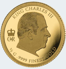 Sammlermünzen Reppa Goldmünze King Charles III.