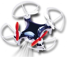 Quadcopter Mini Drone VR Wifi 7 x 7 cm hvid