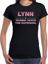 Naam Lynn The women, The myth the supergirl shirt zwart cadeau shirt