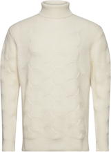 Maroll Pattern Heritage Tops Knitwear Turtlenecks White Matinique