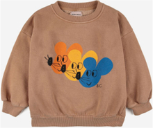 Multicolor Mouse Sweatshirt Tops Sweatshirts & Hoodies Sweatshirts Brown Bobo Choses