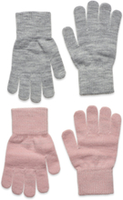 Glitter Gloves - 2-Pack Accessories Gloves & Mittens Gloves Rosa Melton*Betinget Tilbud