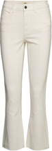Objmarina Belle Kickflared Twill Jeans Bottoms Jeans Flares Cream Object