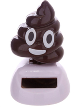 Dansande Poop Emoji Solcellsfigur 7,5 cm