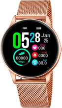 Lotus 50001/A Horloge Smartime Mesh smartwatch staal rosekleurig 40 mm