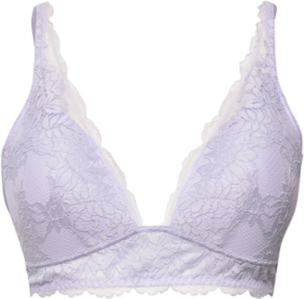 Non-Wired Push-Up Bra Made Of Lace Lingerie Bras & Tops Wired Bras Lilla Esprit Bodywear Women*Betinget Tilbud