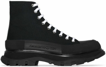 Alexander McQue Lace-Up Combat Boots Black