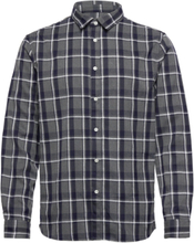 "York Texture Check Ls Shirt Tops Shirts Casual Multi/patterned Gabba"