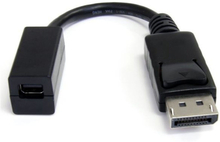Mini DisplayPort til DisplayPort-adapter Startech DP2MDPMF6IN 4K Ultra HD Sort