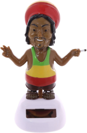 Dansande Rastafari Solcellsfigur 11,5 cm