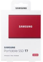 Samsung T7 External Metallic Red 500GB USB 3.2