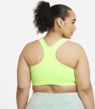Nike Plus Size - Swoosh Icon Clash Women's Medium-Support Non-Padded Graphic Sports Bra - Green