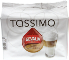 Gevalia Tassimo Latte Macchiato kaffekapslar, 8 port