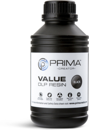 UV-harts - Svart - 500 ml - PrimaCreator Value DLP Resin