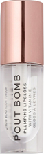 Revolution Pout Bomb Plumping Gloss Glaze Lipgloss Sminke Nude Makeup Revolution*Betinget Tilbud