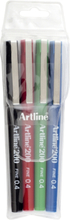 Fineliner Artline EK-200 F 0.4 set med 4 färger