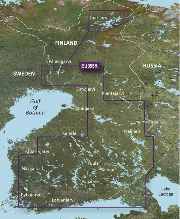 Garmin BlueChart g3 Vision HD VEU055R sjökort över Finlands sjöar
