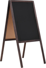 vidaXL Dobbeltsidig tavle sedertre frittstående 40x60 cm